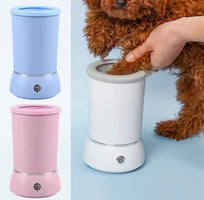 Portable dog paw washer